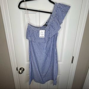 NWT One Shoulder Striped Dress